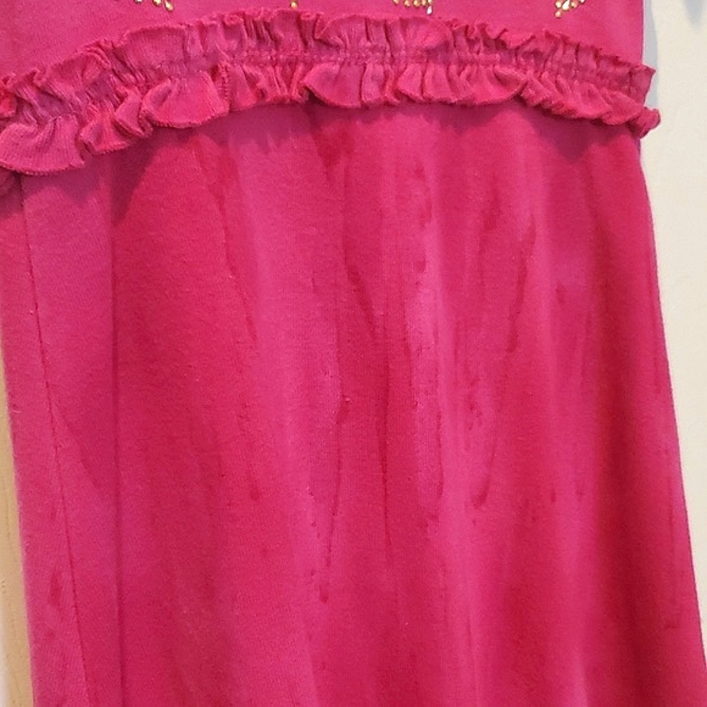 Mignone Pink Floral Design Top & Tie Dye Bottom Dress Toddler Girls Size 2T - Picture 8 of 10